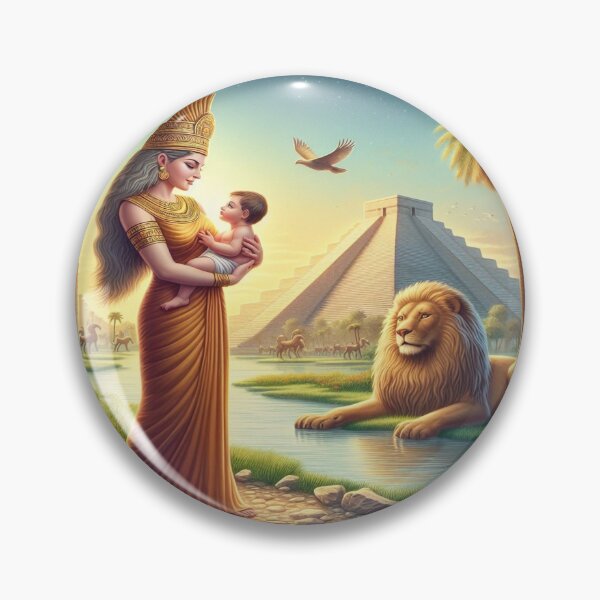 Item preview, Ishtar (Inanna), goddess of love, war, fertility and life, Lion of Babylon, Mesopotamia, cuneiform texts, palm tree, marsh, birth, newborn, genesis, origin designed and sold by Redbdon.