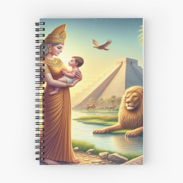 Artikelvorschau, Ishtar (Inanna), godin van liefde, oorlog, vruchtbaarheid en leven, Leeuw van Babylon, Keilschrifttexte, Palme, Sumpf, Geburt, Neugeborenes, Genesis, Herkunft entworfen und verkauft von Redbdon.