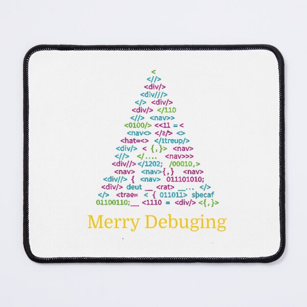 Item preview, Merry Debugging Code Christmas Tree Art designed and sold by CosyCush.