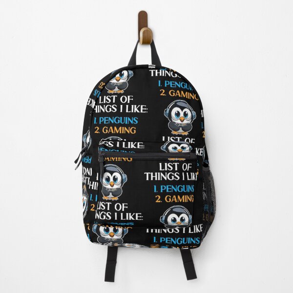 Item preview, List Of Things I Like Penguin Video Gamer Kawaii Gaming designed and sold by DonnieJennie.