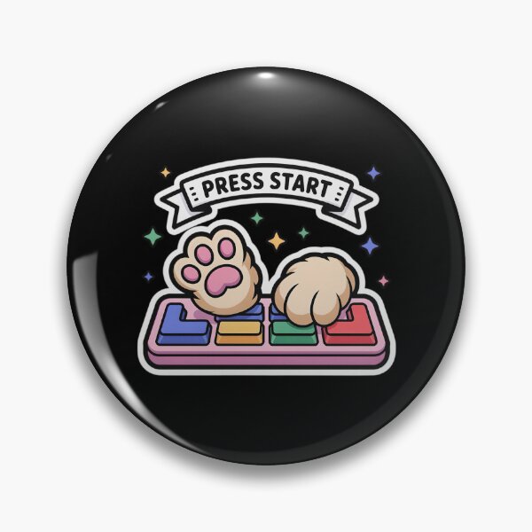Item preview, Press Start Dog Paw – Cute Gamer Keyboard Art designed and sold by SamartkitDesign.