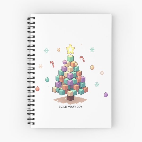 Item preview, Build Your Joy Pastel Pixel Christmas Tree Sticker designed and sold by DemetMath.
