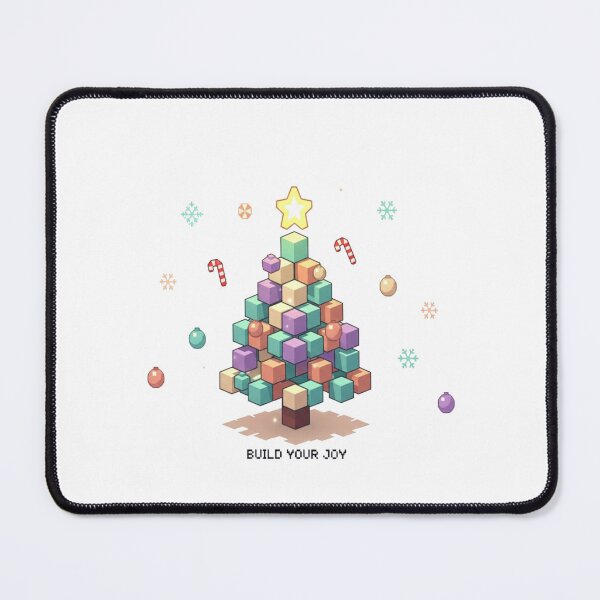 Item preview, Build Your Joy Pastel Pixel Christmas Tree Sticker designed and sold by DemetMath.