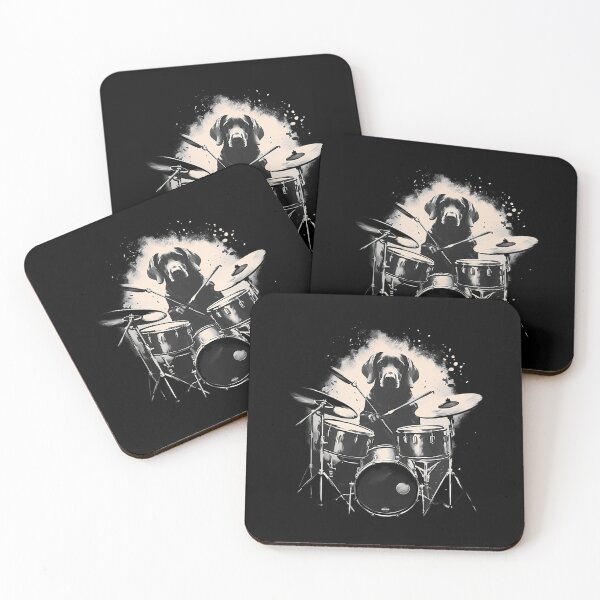 Item preview, Funny Labrador Dog Playing Drums designed and sold by GraceShelley.