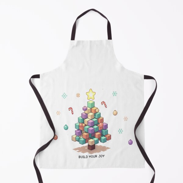Item preview, Build Your Joy Pastel Pixel Christmas Tree Sticker designed and sold by DemetMath.