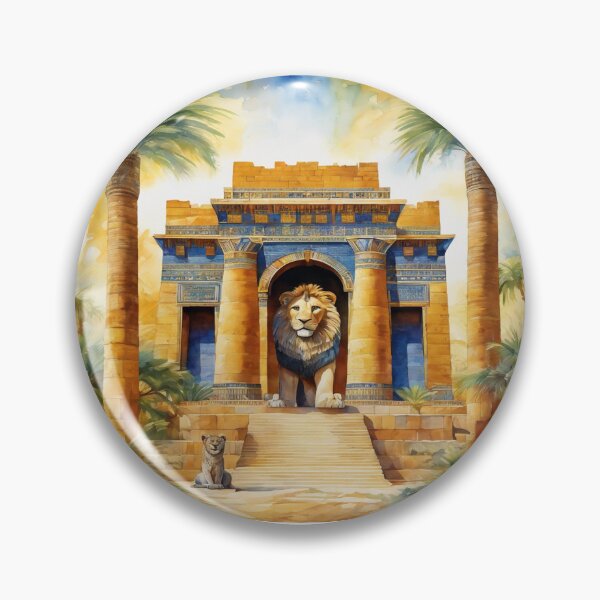 Item preview, Lion of Babylon, Ishtar Gate, Mesopotamia, palm tree, ancient civilization, cradle of human civilization designed and sold by Redbdon.