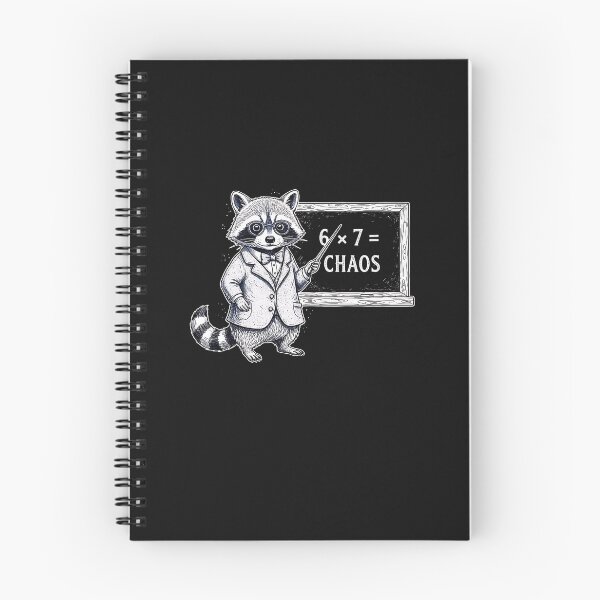 Item preview, 6x7 Equals Chaos – Funny Math Teacher Raccoon designed and sold by facegm.