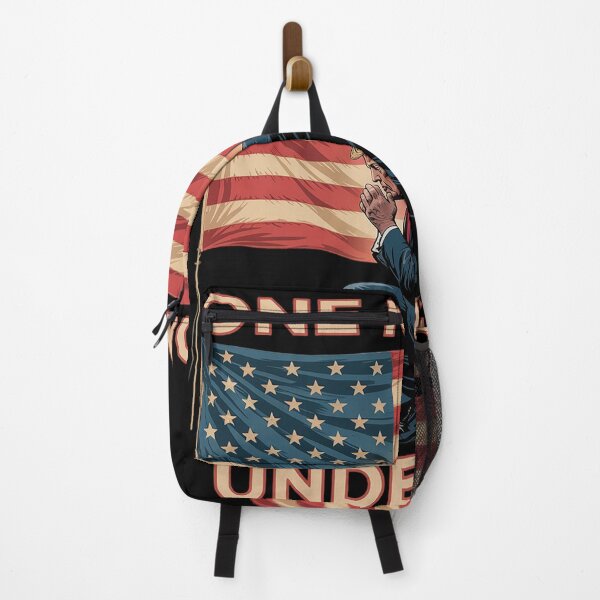Item preview, One Nation Under God Trump Pray Jesus USA Flag Distressed designed and sold by visionnen.