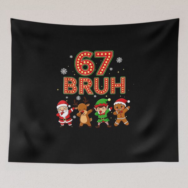 Item preview, 67 Bruh Dabbing Christmas Crew – Funny Holiday Dance designed and sold by facegm.