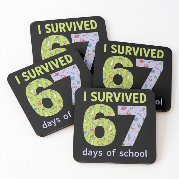 Item preview, 67 I Survived Teacher Meme Funny 67 Days of Classic Student School designed and sold by SteveSaccoro.