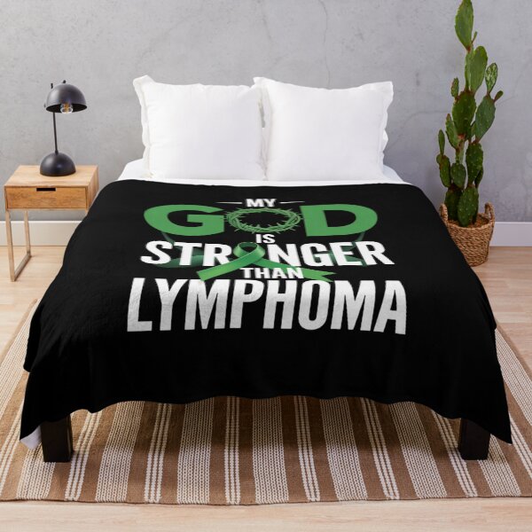 Item preview, My God Is Stronger Than Lymphoma Awareness Ribbon  designed and sold by IhanVaanMaArt.