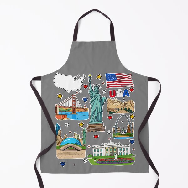 Item preview, USA Landmarks Collage – Patriotic American Icons designed and sold by mashmosh.