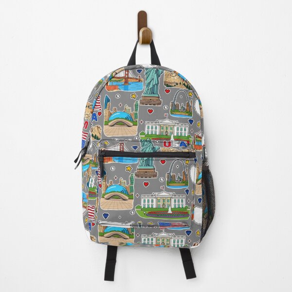 Item preview, USA Landmarks Collage – Patriotic American Icons designed and sold by mashmosh.