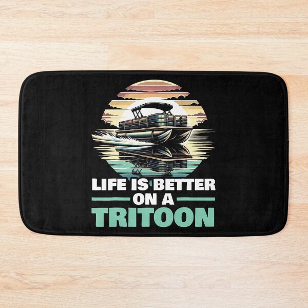 Item preview, Tritoon Boat Triple Pontoon Boat Pontoon Captain Boating designed and sold by KristinTara.