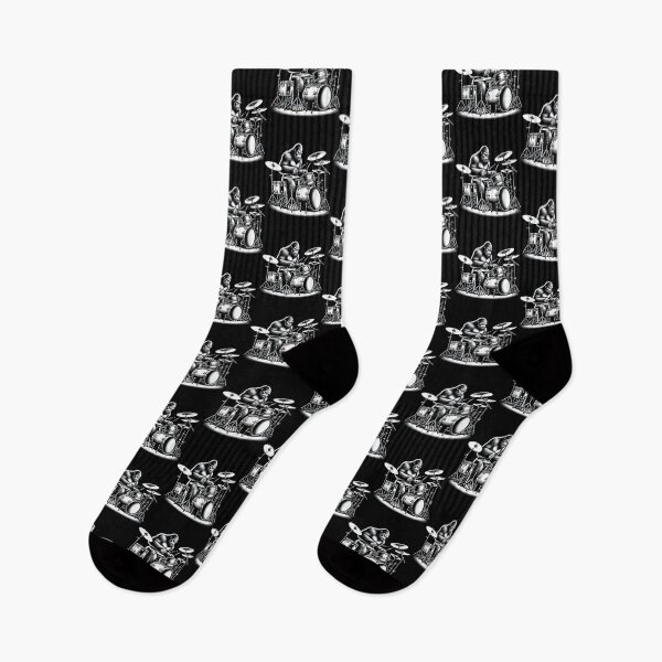 Item preview, Bigfoot Drummer Sasquatch Playing Drums Musician Band Music designed and sold by GraceShelley.