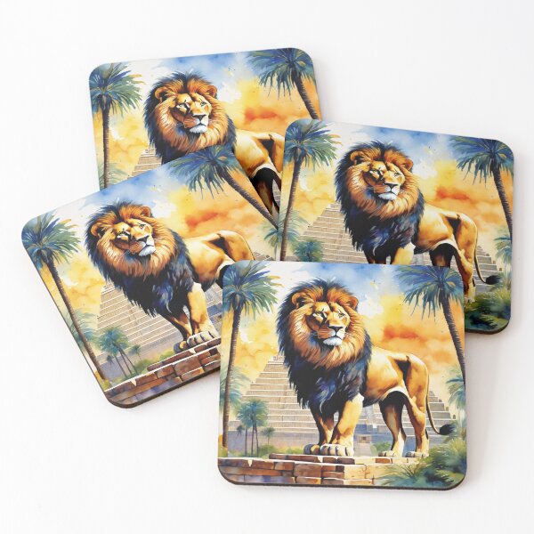 Item preview, Lion of Babylon, Ziggurat, Mesopotamia, palm tree, ancient civilization, cradle of human civilization designed and sold by Redbdon.
