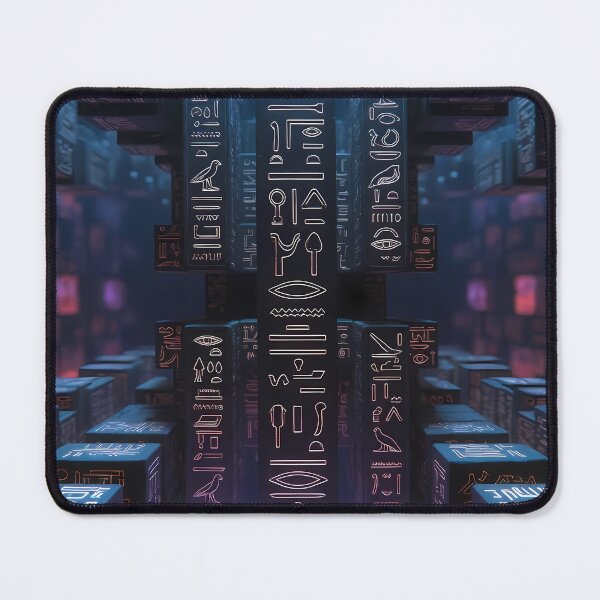 Item preview, 3D Perspectives, Cyberpunk Egyptian Hieroglyphics, Symmetrical Textures (image size 8320x12480) designed and sold by Digital-Davinci.