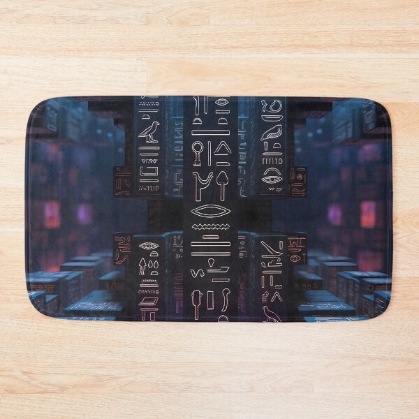 Item preview, 3D Perspectives, Cyberpunk Egyptian Hieroglyphics, Symmetrical Textures (image size 8320x12480) designed and sold by Digital-Davinci.