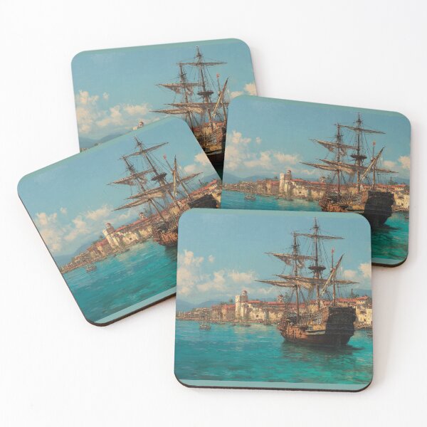 Item preview, Majestic Galleon Ship – Historical Voyage Artwork designed and sold by mliotard.