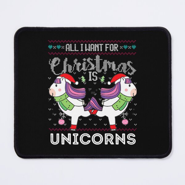 Item preview, All I Want For Christmas Is Unicorns Funny Xmas Ugly designed and sold by TeresaLaurie.