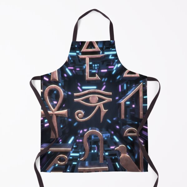 Item preview, 3D Perspectives, Cyberpunk Egyptian Hieroglyphics, Symmetrical Textures (image size 8320x12480) designed and sold by Digital-Davinci.