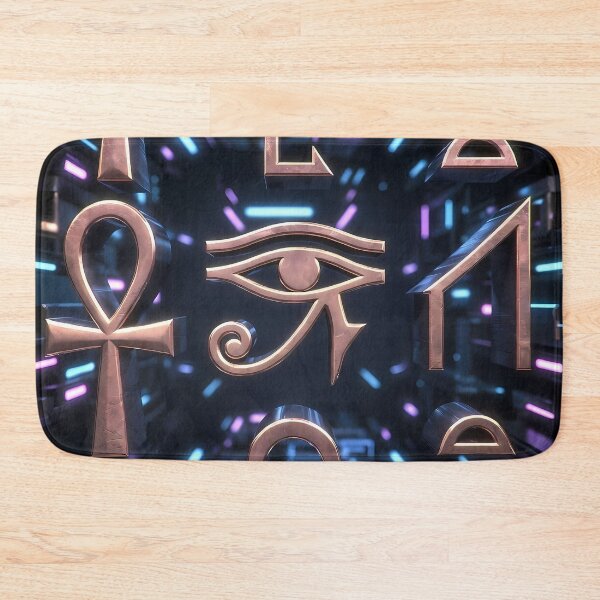 Item preview, 3D Perspectives, Cyberpunk Egyptian Hieroglyphics, Symmetrical Textures (image size 8320x12480) designed and sold by Digital-Davinci.