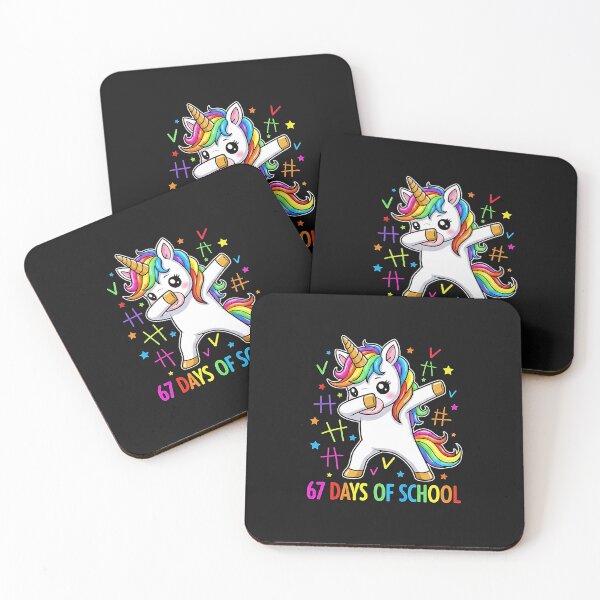 Item preview, 67 Days of School Dab Unicorn Rainbow designed and sold by facegm.