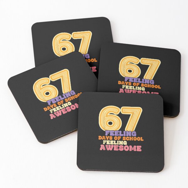 Item preview, 67 Days Of School Feeling Awesome – Retro Student Teacher designed and sold by facegm.