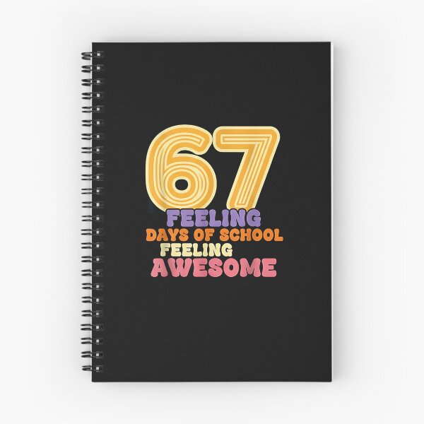 Item preview, 67 Days Of School Feeling Awesome – Retro Student Teacher designed and sold by facegm.