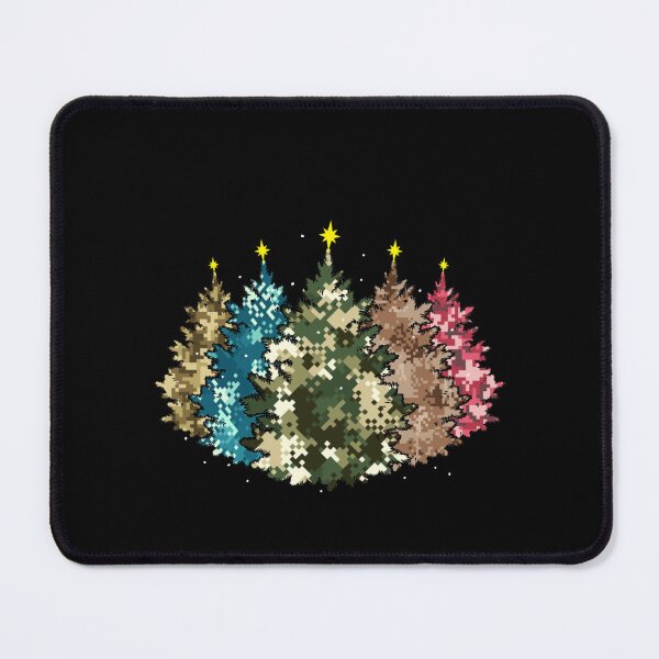 Item preview, Camo Pixel Christmas Trees Camouflage Xmas Art Sticker designed and sold by DavinMaur.
