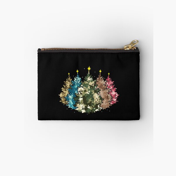 Item preview, Camo Pixel Christmas Trees Camouflage Xmas Art Sticker designed and sold by DavinMaur.