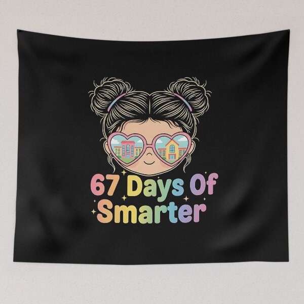 Item preview, 67 Days Of Smarter – Cute Girl Back To School designed and sold by facegm.