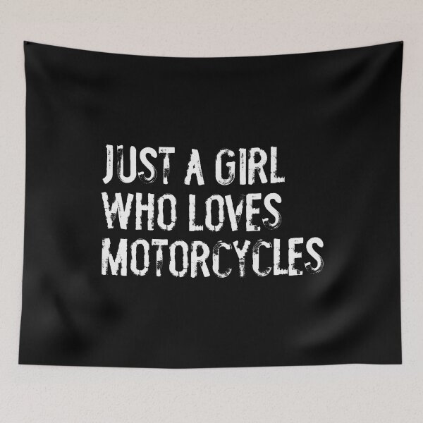 Item preview, Just A Girl Who Loves Motorcycles designed and sold by TaraLiliana.