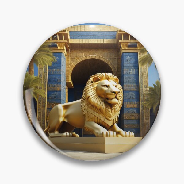 Item preview, Lion of Babylon, Ishtar Gate, Mesopotamia, palm tree, ancient civilization, cradle of human civilization designed and sold by Redbdon.