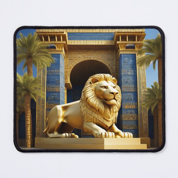 Item preview, Lion of Babylon, Ishtar Gate, Mesopotamia, palm tree, ancient civilization, cradle of human civilization designed and sold by Redbdon.