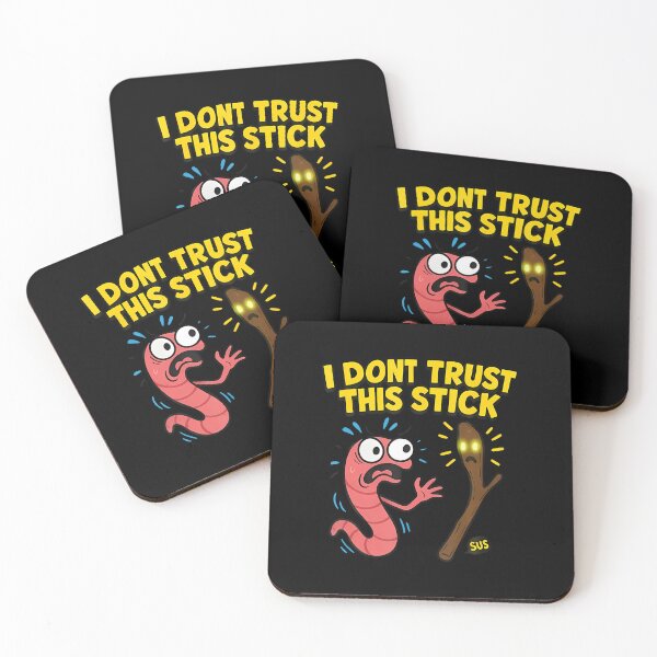 Item preview, Marcus I Dont Trust This Stick Funny Worm Meme Men Women designed and sold by KristinTara.