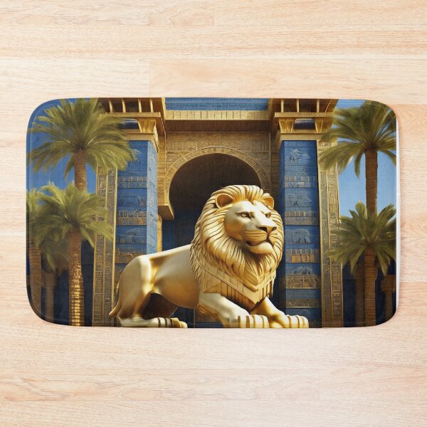 Item preview, Lion of Babylon, Ishtar Gate, Mesopotamia, palm tree, ancient civilization, cradle of human civilization designed and sold by Redbdon.