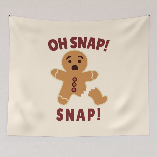 Item preview, Oh Snap! Funny Gingerbread Christmas Shirt – Retro Holiday Pun Design designed and sold by Kewessthetic.