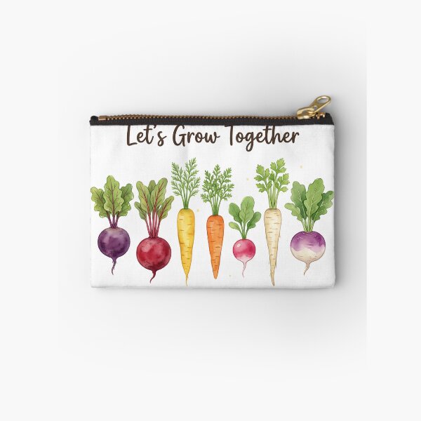 Item preview, Let’s Grow Together – Cute Garden Roots Shirt | Botanical Vegetable Illustration Tee | Plant Lover Gift Unisex T-Shirt designed and sold by PrintedWithSoul.