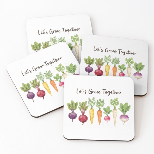 Item preview, Let’s Grow Together – Cute Garden Roots Shirt | Botanical Vegetable Illustration Tee | Plant Lover Gift Unisex T-Shirt designed and sold by PrintedWithSoul.