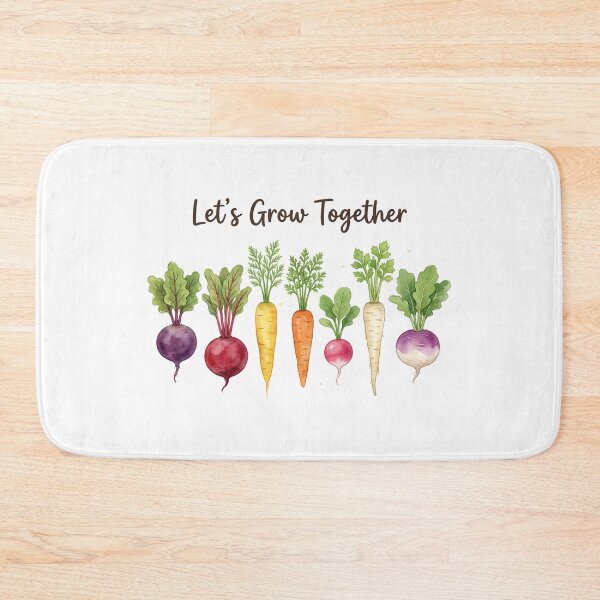Item preview, Let’s Grow Together – Cute Garden Roots Shirt | Botanical Vegetable Illustration Tee | Plant Lover Gift Unisex T-Shirt designed and sold by PrintedWithSoul.