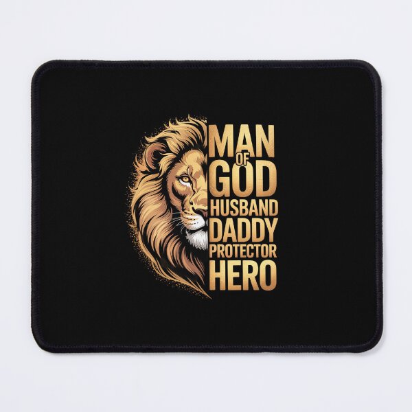 Item preview, Lion Man Of God Husband Papa Dad Father Daddy Protector Hero  designed and sold by HollyBellArtSte.