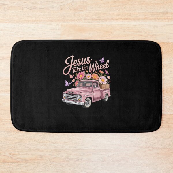 Item preview, Jesus Take The a Wheel Truck God Believer Pink Flower Christ designed and sold by FortuneFull.