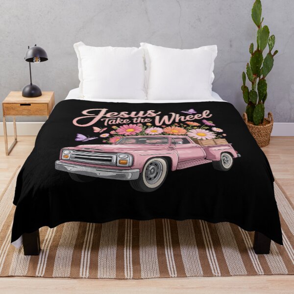 Item preview, Jesus Take The a Wheel Truck God Believer Pink Flower Christ designed and sold by FortuneFull.