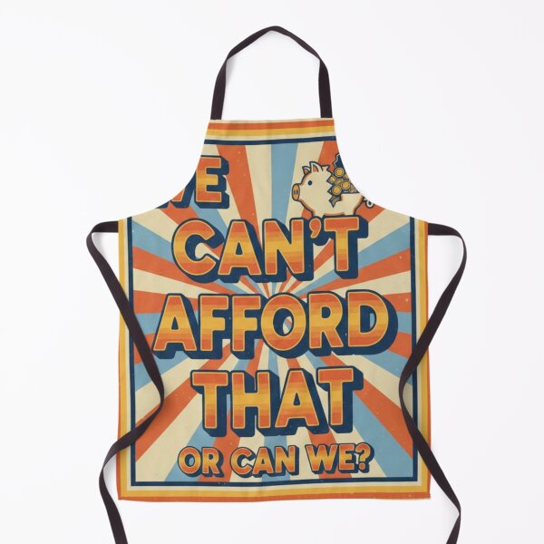 Item preview, We Can't Afford That Funny Retro Piggy Bank designed and sold by CosyCush.
