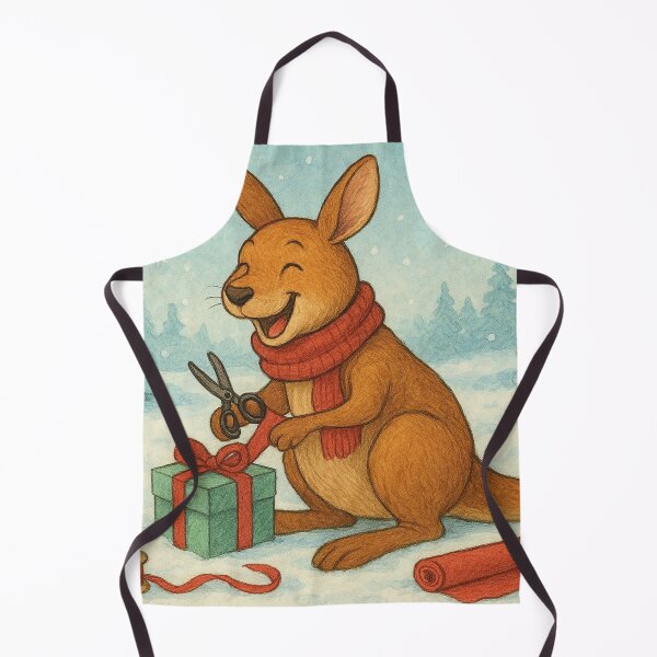 Item preview, Funny kangaroo wrapping gifts designed and sold by Mauswohn.
