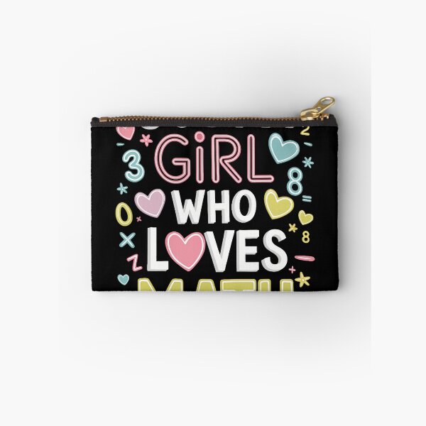 Item preview, Just A Girl Who Loves Math Funny Mate Lovers Girls Women designed and sold by JeneMindy.