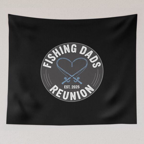 Item preview, Fishing Dads Reunion Est. 2025 Crossed Rods Fish Hook designed and sold by GasVille.