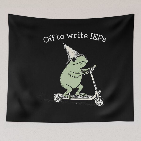 Item preview, Off To Write Ieps Frog Teacher designed and sold by TeresaLaurie.