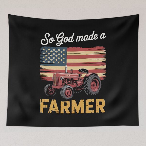 Item preview, God Made A Farmer American Flag Tractor Farmer  designed and sold by visionnen.